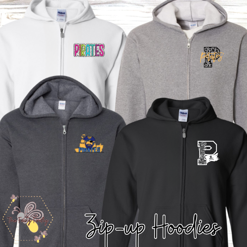 CHES Zip-up Hoodies- Multiple Designs