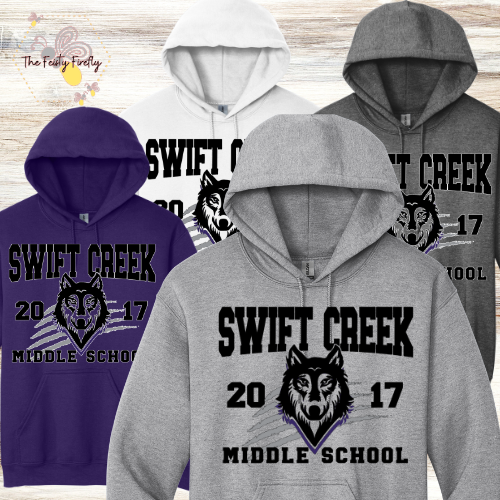 Swift Creek Middle School- Wolves 2017 Hoodies