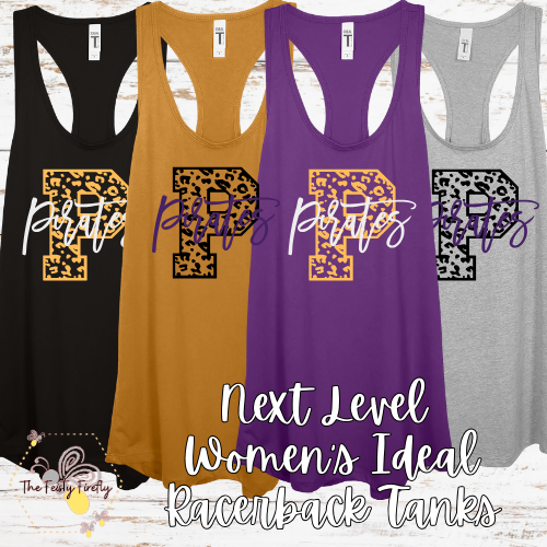 CCR-Pirate Women's Ideal Racerback Tank Top (4 Designs, 4 Colors)