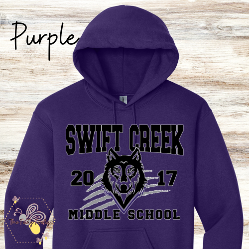 Swift Creek Middle School- Wolves 2017 Hoodies