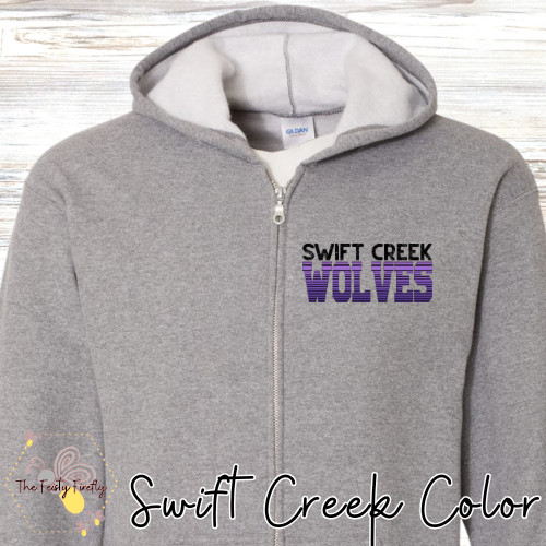 Swift Creek Middle School- Zip-Up Hoodie (3 Designs & 4 Colors)