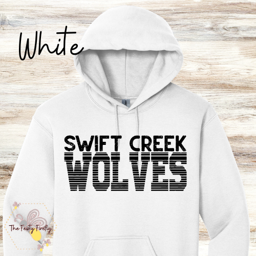 Swift Creek Middle School- Wolf Stripes Hoodies