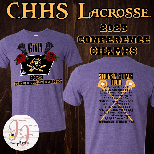 CHHS Lacrosse 2023 Conference Champs T-Shirt
