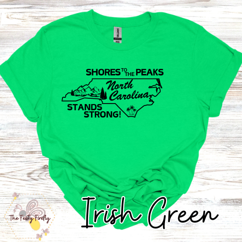 "Shores to Peaks" - Western NC Fundraiser T-Shirt (5 Colors)