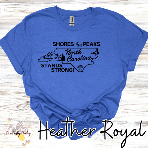 "Shores to Peaks" - Western NC Fundraiser T-Shirt (5 Colors)