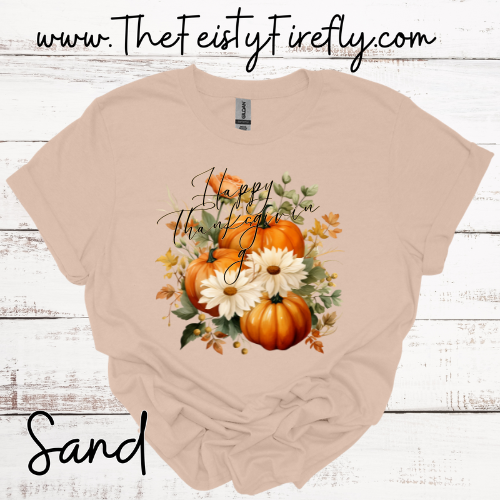 "Happy Thanksgiving" T-Shirt (Adult Sizes)