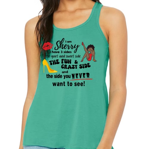 Custom Racer Back Teal Tank