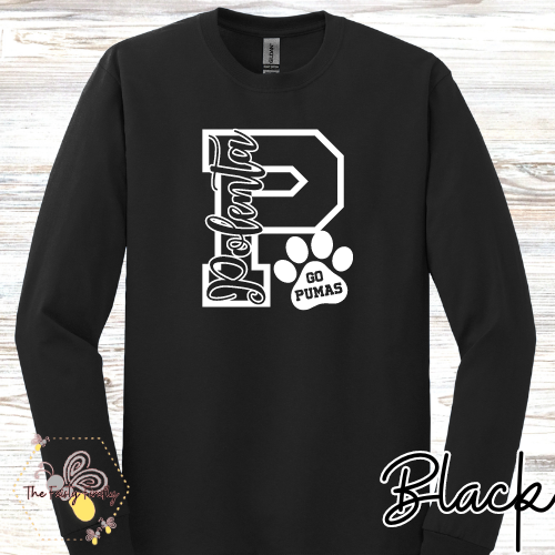 Polenta- Big P- Go Pumas- Long Sleeve T-Shirt