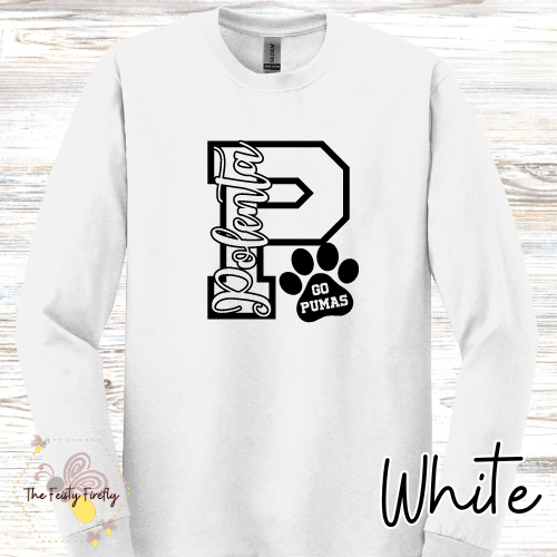 Polenta- Big P- Go Pumas- Long Sleeve T-Shirt