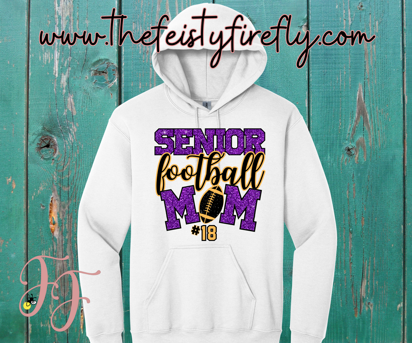Custom Senior Football Mom Hoodie