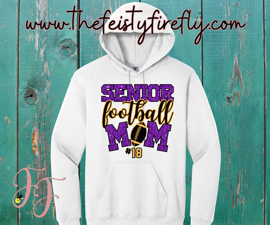 Custom Senior Football Mom Hoodie