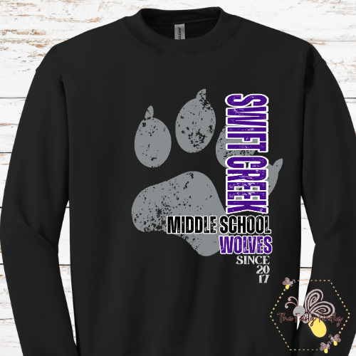 Swift Creek Middle School- Big Paw- T-Shirt, Sweatshirts, and Hoodies