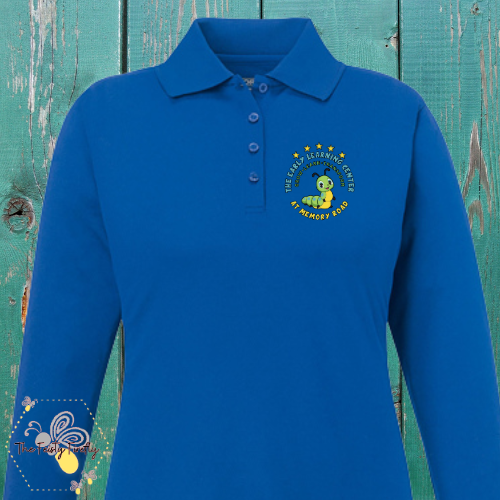 The Early Learning Center- Long Sleeve Ladies Cut Polo