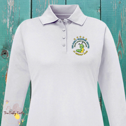 The Early Learning Center- Long Sleeve Ladies Cut Polo