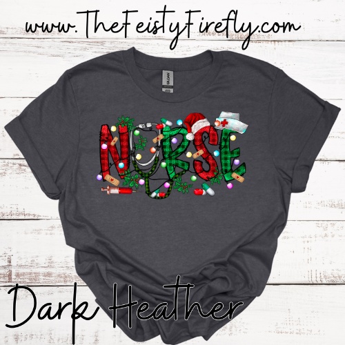 Christmas Nurse-T-Shirt (Adult Sizes)