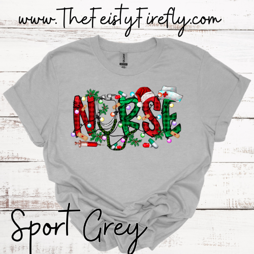 Christmas Nurse-T-Shirt (Adult Sizes)