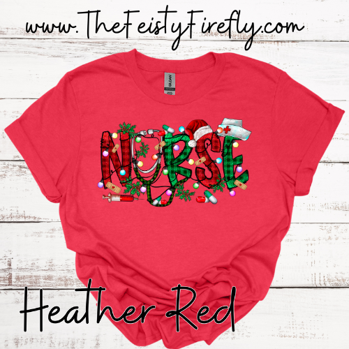 Christmas Nurse-T-Shirt (Adult Sizes)
