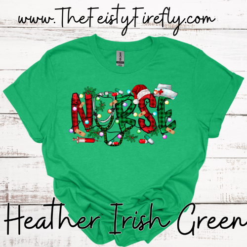 Christmas Nurse-T-Shirt (Adult Sizes)