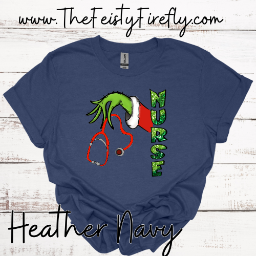 Grinch Nurse-T-Shirt (Adult Sizes)