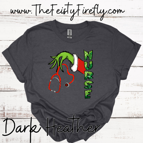 Grinch Nurse-T-Shirt (Adult Sizes)