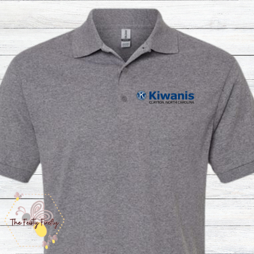 Kiawanis, Clayton NC- Polo Shirts (3 color options)