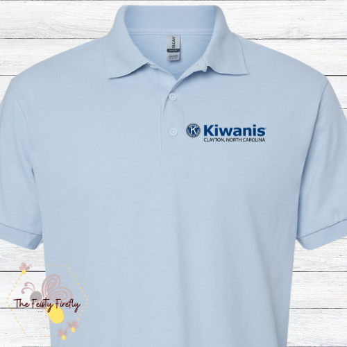 Kiawanis, Clayton NC- Polo Shirts (3 color options)