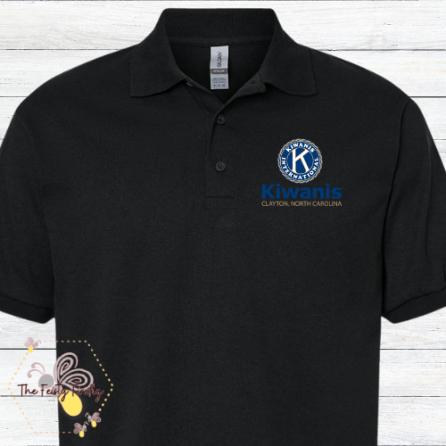 Kiawanis, Clayton NC- Polo Shirts (4 color options)