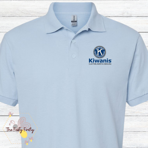 Kiawanis, Clayton NC- Polo Shirts (4 color options)