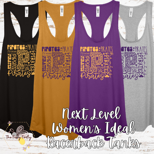 CCR-Pirate Women's Ideal Racerback Tank Top (4 Designs, 4 Colors)