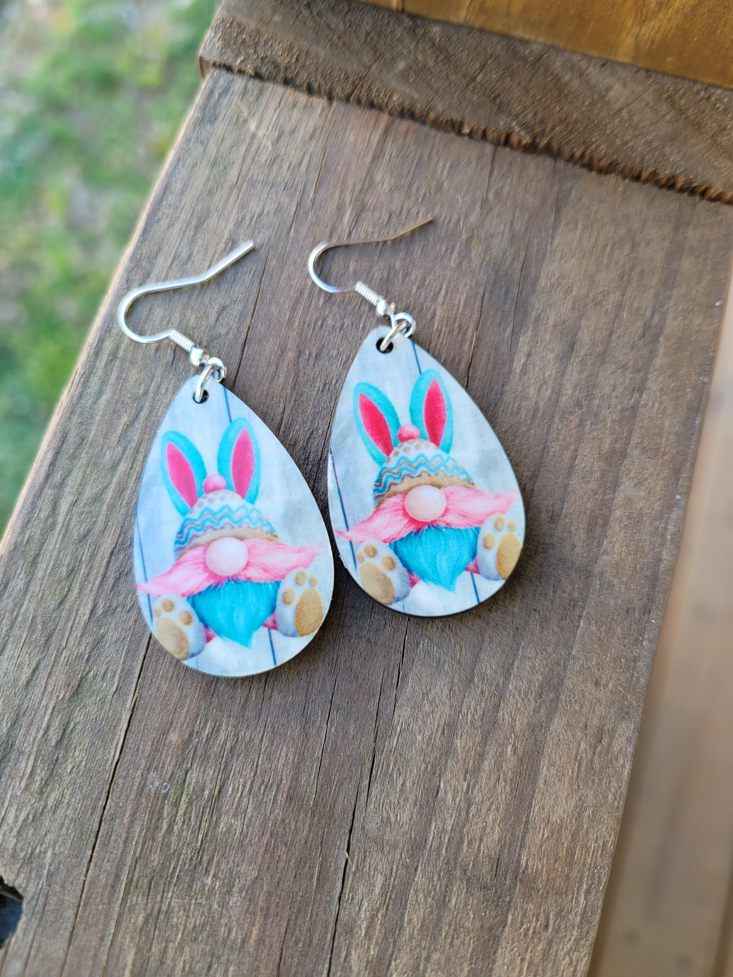 Gnome Bunny Earrings