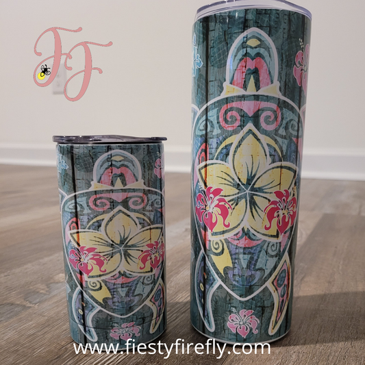 Sea Turtle- 15oz Sippy Cup/ Tumbler and 20oz Skinny Tumbler