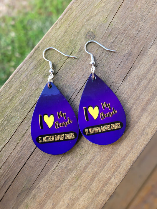 St. Matthew Baptist Church- Tear Drop Earrings