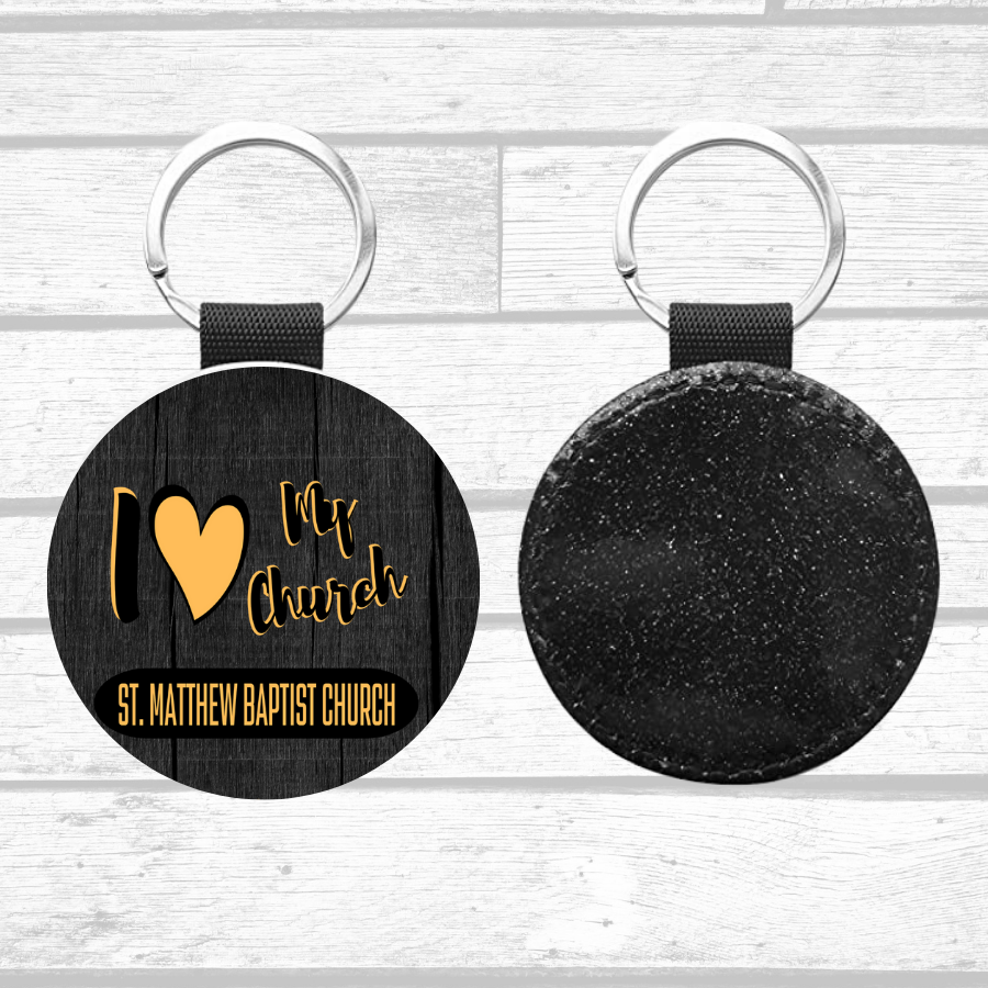 Round Key Chain- St. Matthew Baptist Church