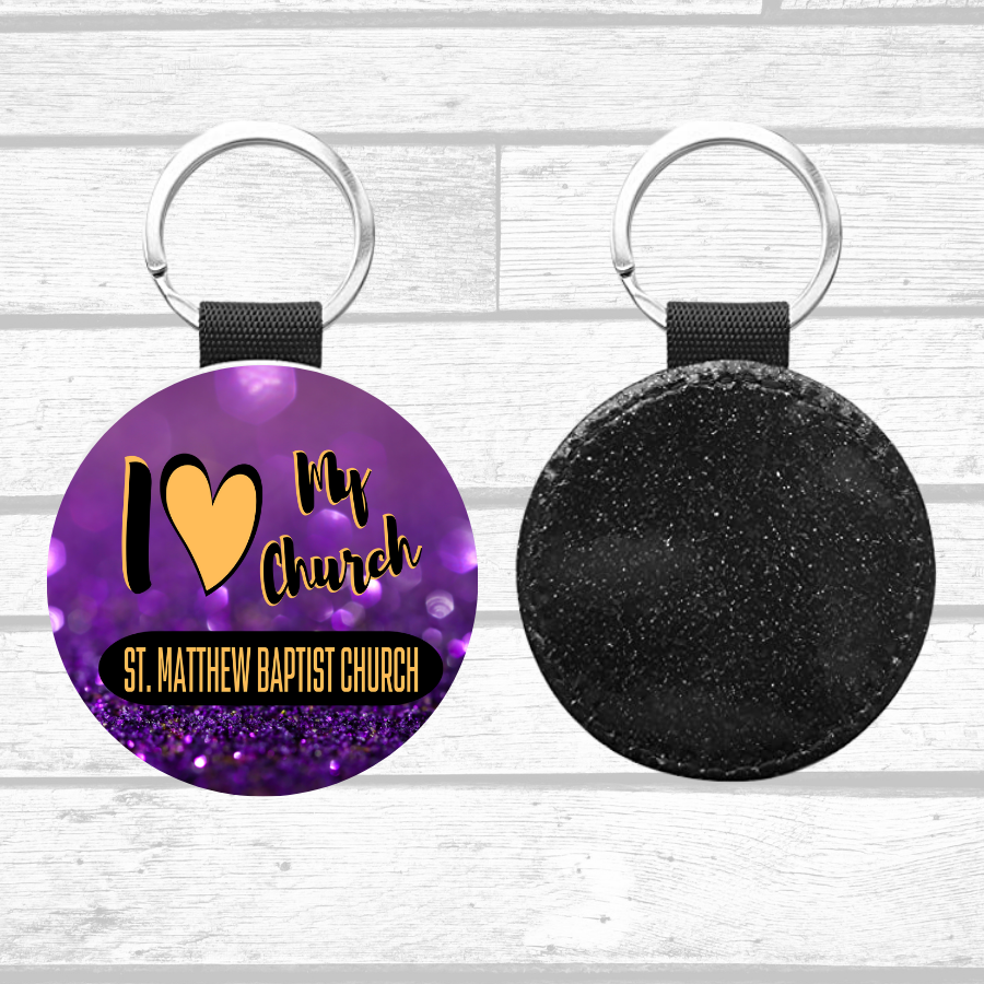 Round Key Chain- St. Matthew Baptist Church