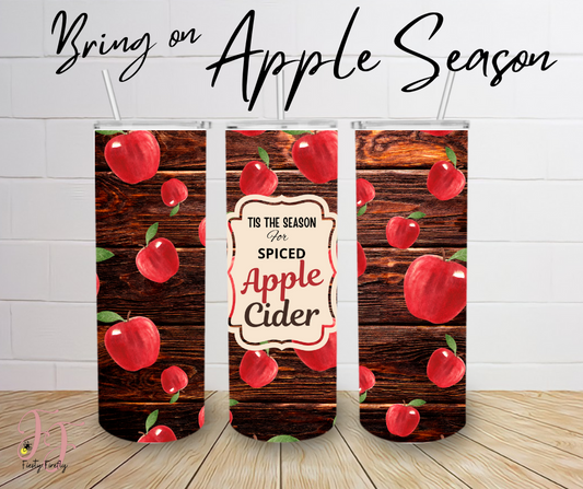 "Apple Cider" - 20oz or 30 oz Skinny Tumbler