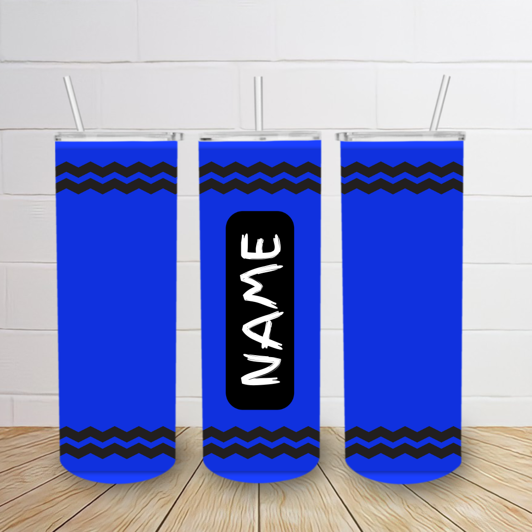 Crayon- Personalized 20oz Skinny Tumbler