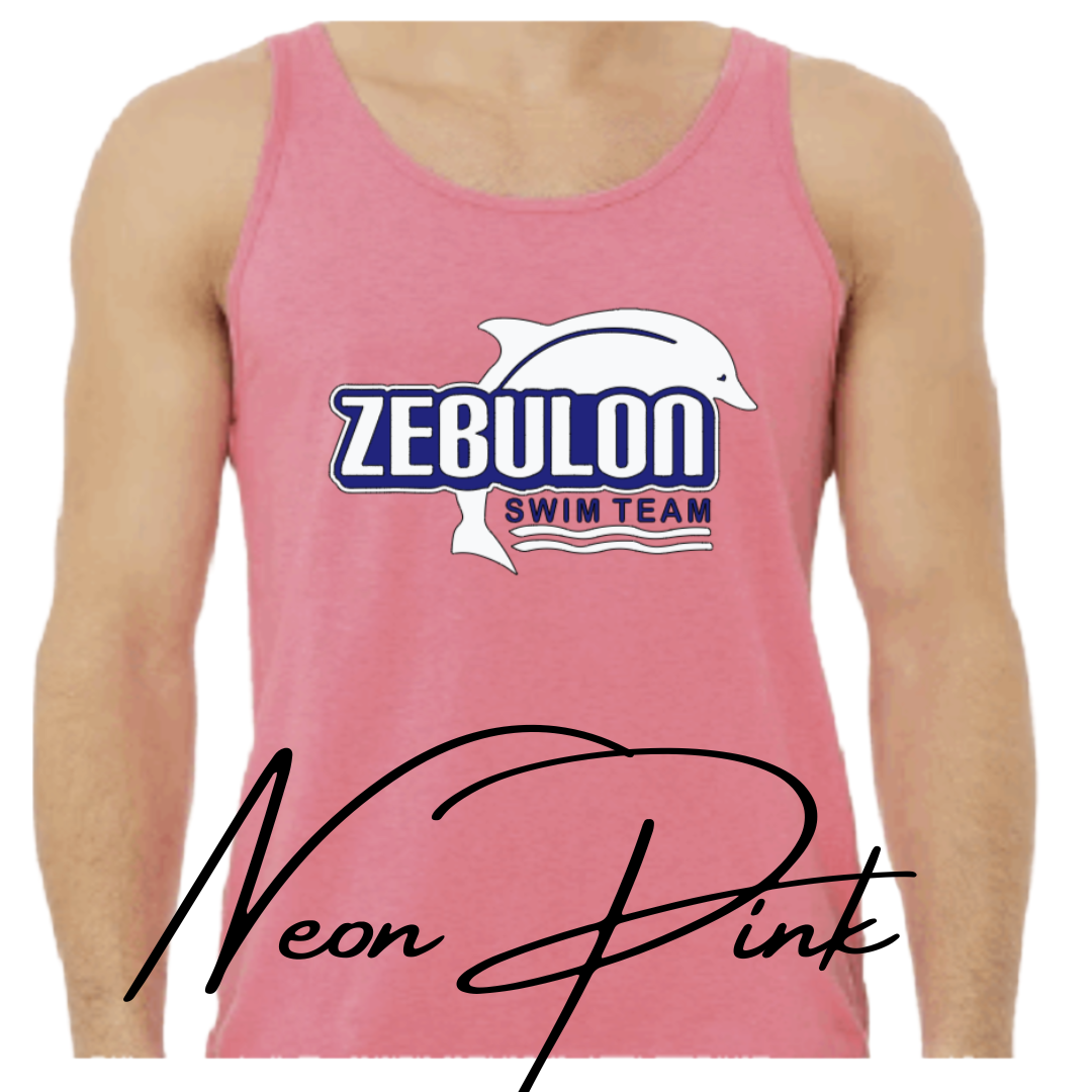 Zebulon Swim Team- Unisex Jersey Tank
