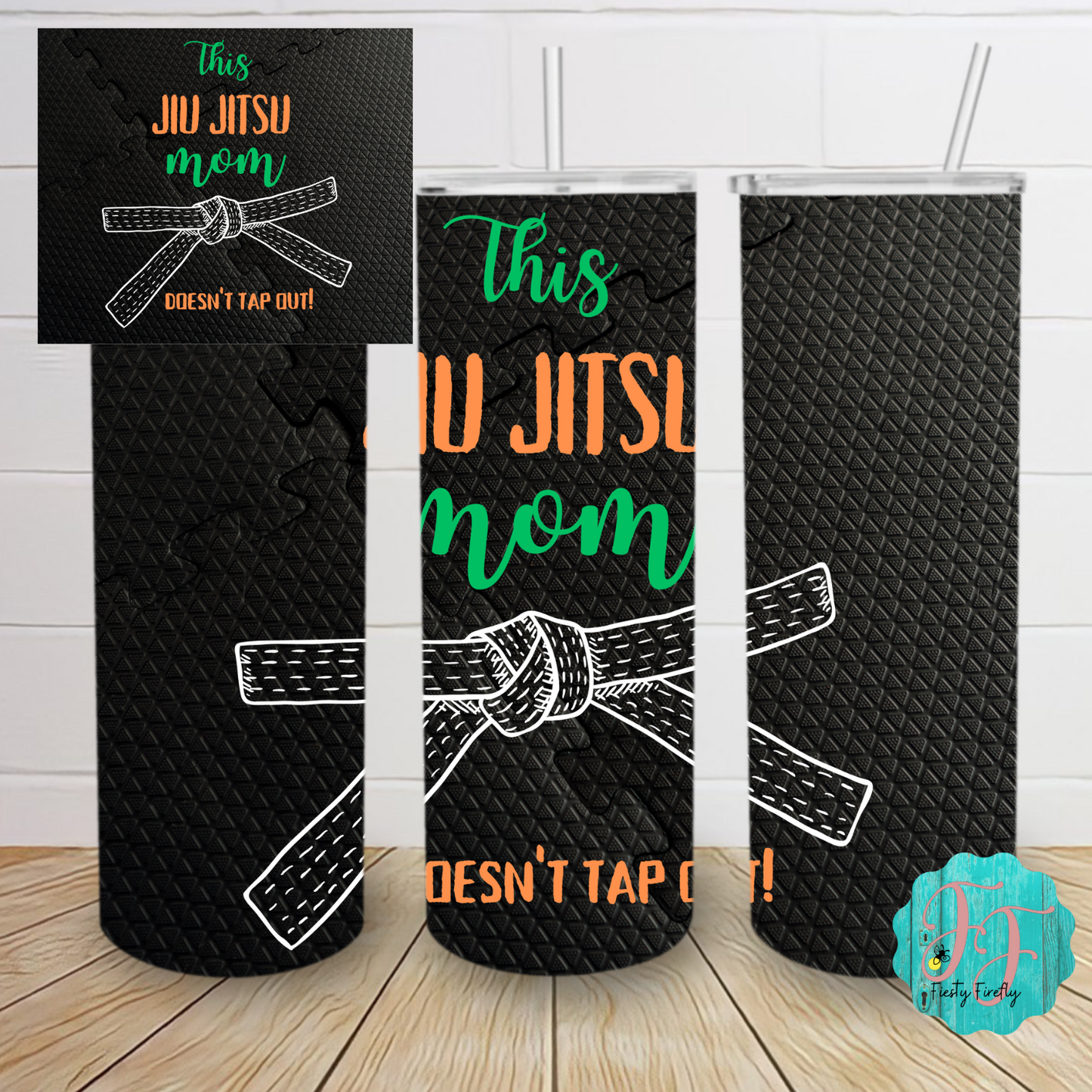 Jiu Jitsu Mom- Skinny Tumbler