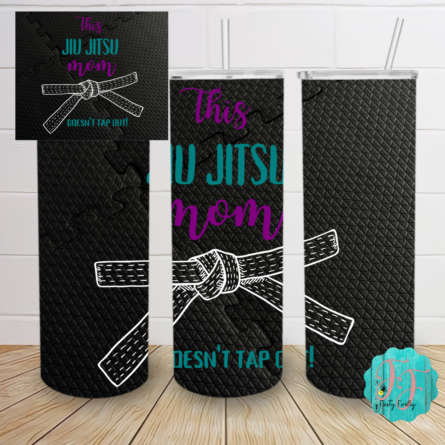 Jiu Jitsu Mom- Skinny Tumbler