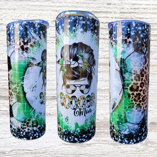 Soccer Mom- 20oz Skinny Tumbler