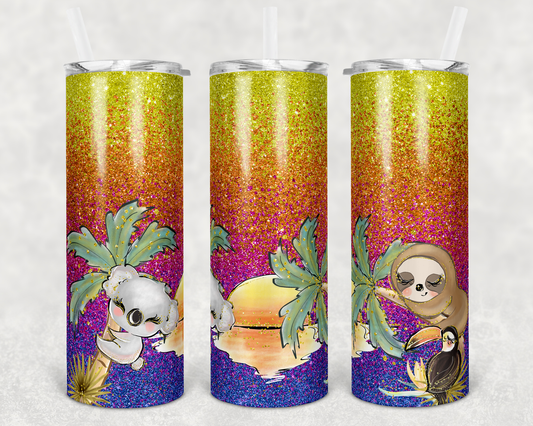 Sloth and Koala- 20oz Skinny Tumbler