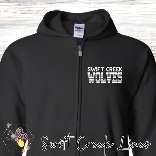 Swift Creek Middle School- Zip-Up Hoodie (3 Designs & 4 Colors)