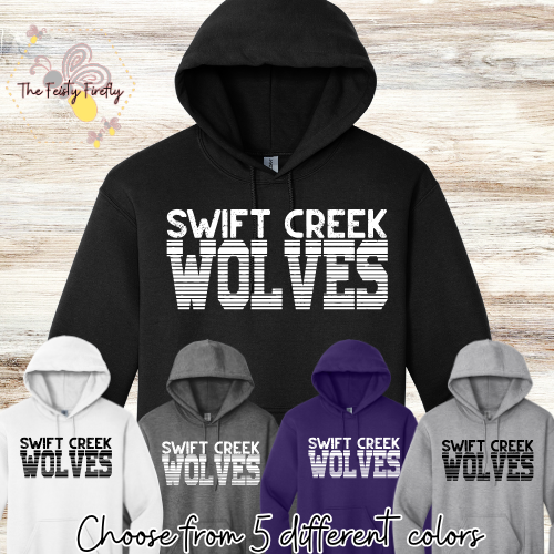 Swift Creek Middle School- Wolf Stripes Hoodies