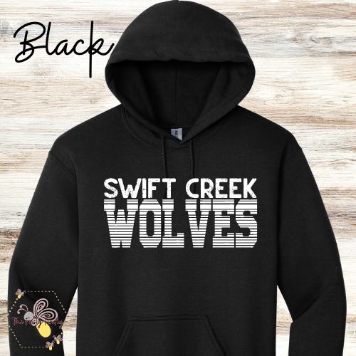 Swift Creek Middle School- Wolf Stripes Hoodies