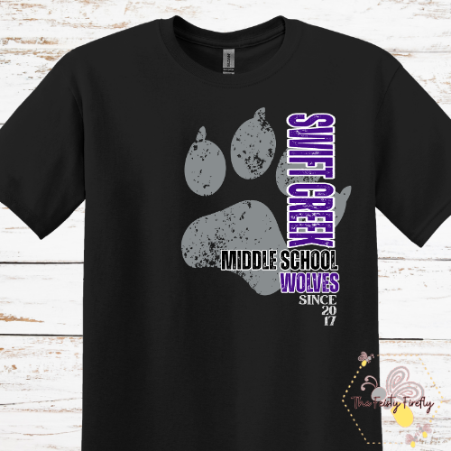 Swift Creek Middle School- Big Paw- T-Shirt, Sweatshirts,  and Hoodies