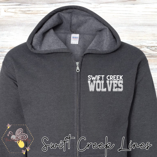Swift Creek Middle School- Zip-Up Hoodie (3 Designs & 4 Colors)