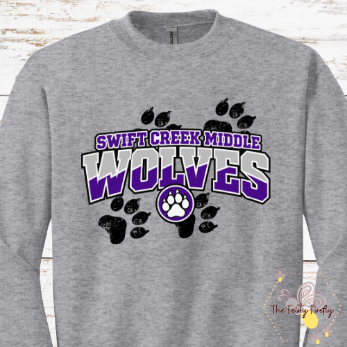 Swift Creek Middle School- Wolves - T-Shirt, Sweatshirts,  and Hoodies