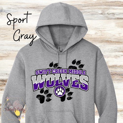 Swift Creek Middle School- Wolves - T-Shirt, Sweatshirts,  and Hoodies
