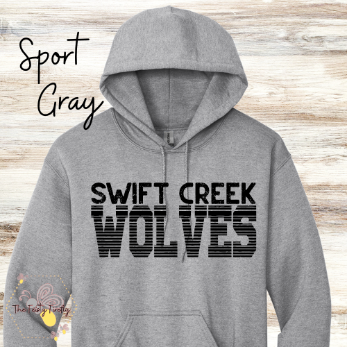 Swift Creek Middle School- Wolf Stripes Hoodies