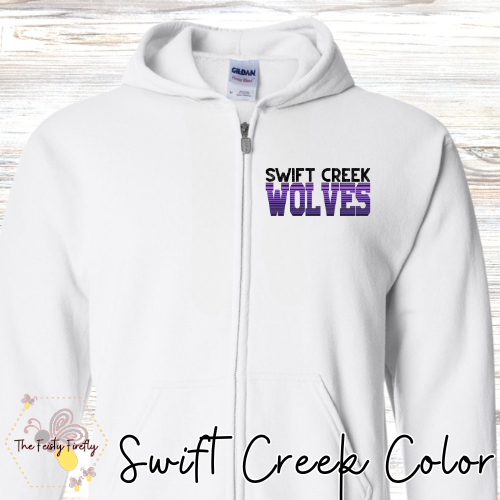 Swift Creek Middle School- Zip-Up Hoodie (3 Designs & 4 Colors)
